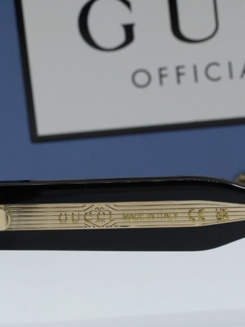 Gucci GG1085S 001 Square Sunglasses - Black/Grey - Picture 7 of 11